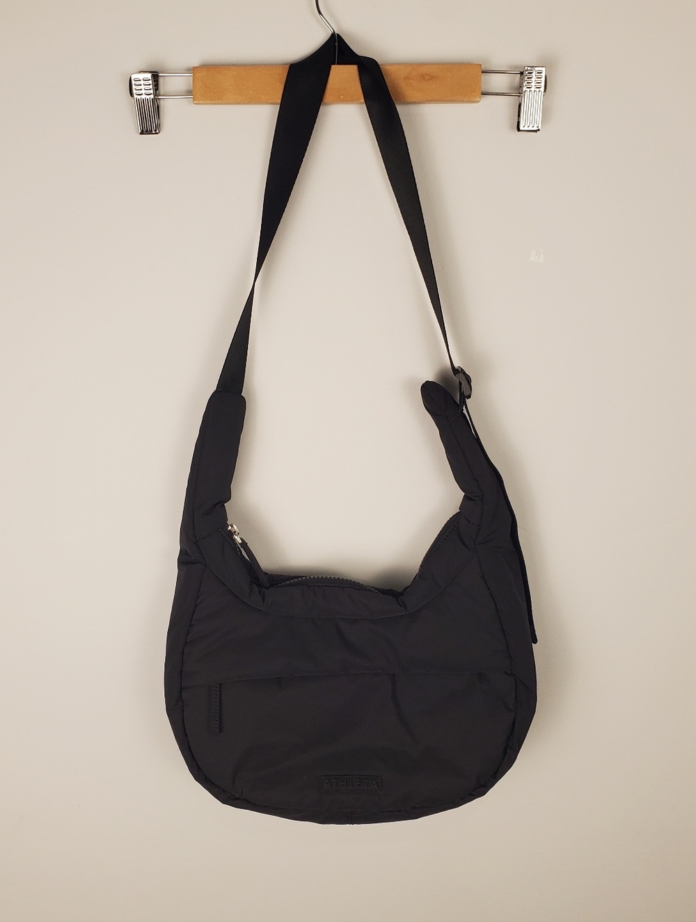 Athleta All About Small Crossbody Hobo Bag Black - Picture 5 of 16